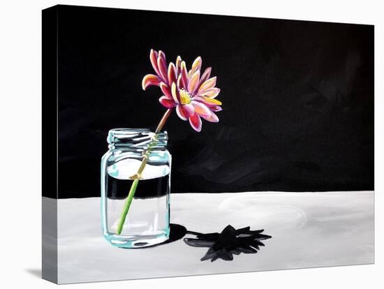 Jar & Flower-Cindy Thornton-Stretched Canvas