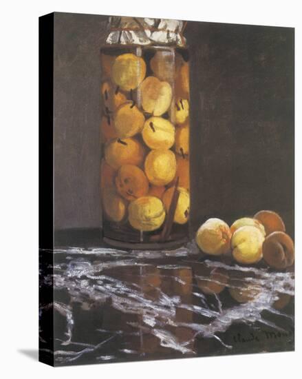 Jar of Peaches-Claude Monet-Stretched Canvas