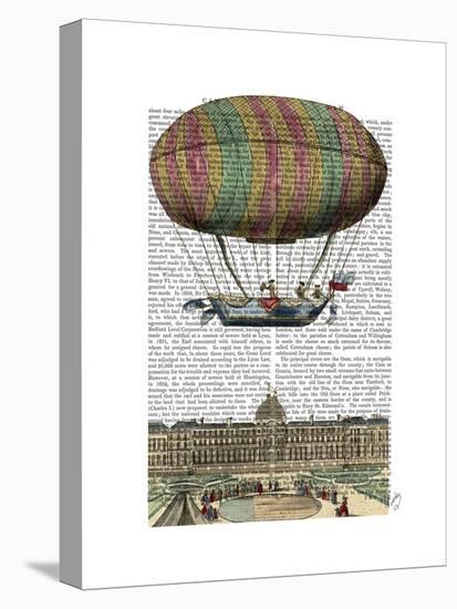 Jardin De Tuileries Hot Air Balloon-Fab Funky-Stretched Canvas