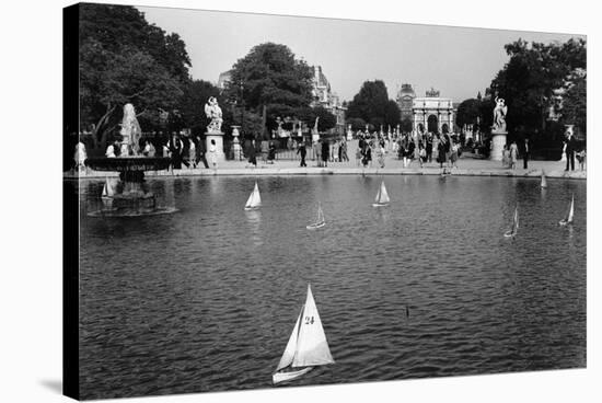 Jardin des Tuileries, Paris 1950s-Jules Dortes-Stretched Canvas