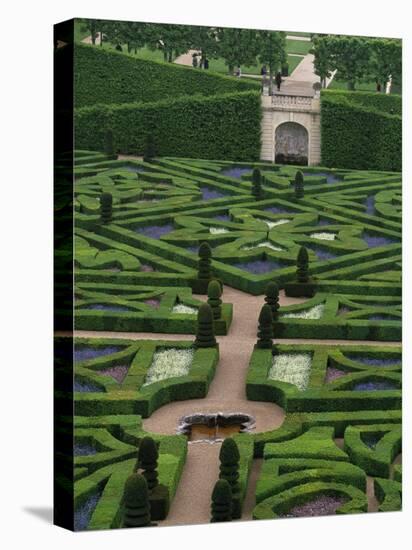 Jardins Et Chateau Villandry, France-Walter Bibikow-Premier Image Canvas