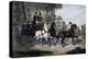 Jaunt Through Bois-De-Boulogne on Open Carriage Drawn by Four Horses-null-Premier Image Canvas