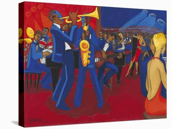 Jazz Club-Marsha Hammel-Stretched Canvas