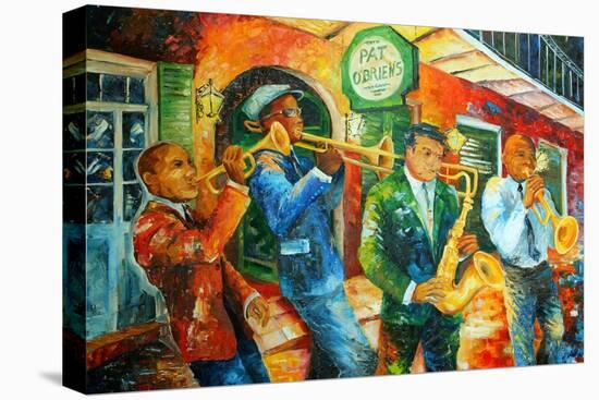 Jazz Jam in New Orleans-Diane Millsap-Stretched Canvas
