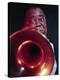 Jazz Musician Louis Armstrong Blowing on Trumpet-Eliot Elisofon-Premier Image Canvas