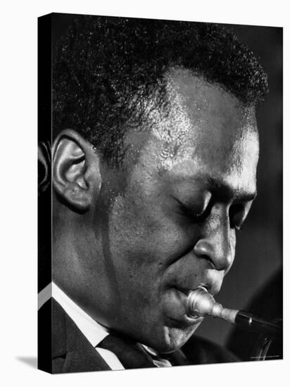 Jazz Musician Miles Davis Performing-Robert W^ Kelley-Premier Image Canvas