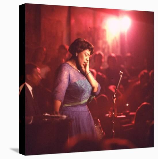 Jazz Singer Ella Fitzgerald Performing at "Mr. Kelly's" Nightclub-Yale Joel-Premier Image Canvas