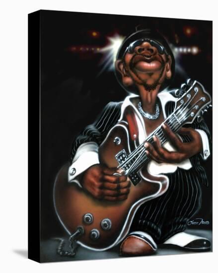 Jazzman Cool-Leonard Jones-Stretched Canvas