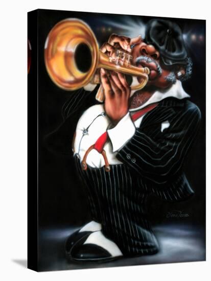 Jazzman Papa Joe-Leonard Jones-Stretched Canvas