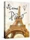Je t'aime Paris-Emily Navas-Stretched Canvas