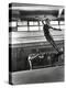 Jean Babilee, Star of Ballets Des Champs Elysees, Leaping During Practice as Other Dancers Watch-Gjon Mili-Premier Image Canvas