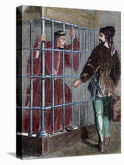 Jean Balue (1421-1491) Prisoner in the Castle of Loches-null-Premier Image Canvas