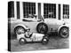 Jean Bugatti and Roland Bugatti Sons of Ettore Bugatti in Cars Made by their Father, C. 1928-null-Stretched Canvas