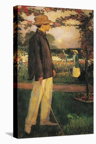 Jean Cocteau in the Garden of Offranville, 1913-Jacques-emile Blanche-Premier Image Canvas