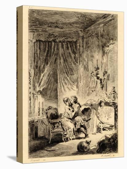 Jean De La Fontaine (1621 - 1695). “” Tales. L'oraison De Saint Julien”, Illustration by Fragonard-Jean-Honore Fragonard-Premier Image Canvas