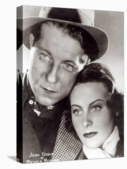 Jean Gabin and Michele Morgan in the Film Quai Des Brumes 1938-null-Premier Image Canvas