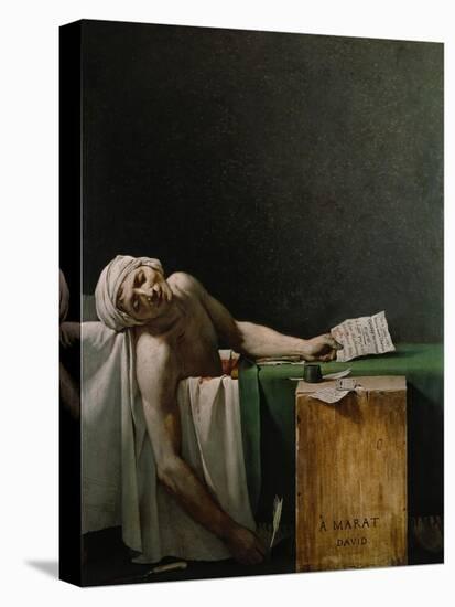 Jean Paul Marat, Politician, Dead in His Bathtub, Assassinated by Charlotte Corday, 1792-Jacques-Louis David-Premier Image Canvas