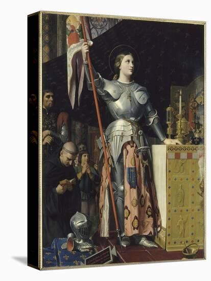 Jeanne d'Arc au sacre du roi Charles VII dans la cathédrale de Reims-Jean-Auguste-Dominique Ingres-Premier Image Canvas