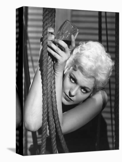 JEANNE EAGLES, 1957 directed by GEORGE SIDNEY Kim Novak (b/w photo)-null-Stretched Canvas