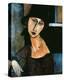 Jeanne Hebuterne-Amedeo Modigliani-Stretched Canvas