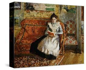Jeanne Pissarro, Reading-Camille Pissarro-Premier Image Canvas