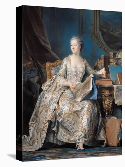 Jeanne Poisson (1721-64) the Marquise De Pompadour, 1755-Maurice Quentin de La Tour-Premier Image Canvas