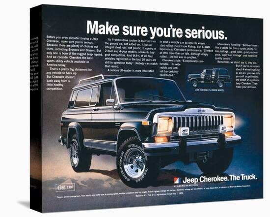 Jeep Cherokee - Make Sure…-null-Stretched Canvas