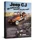 Jeep CJ - We Build 'Em Tough-null-Stretched Canvas