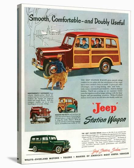 Jeep Station-Smooth Comfortable-null-Stretched Canvas