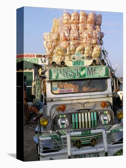 Jeepney, Port of Lucena, Southern Area, Island of Luzon, Philippines, Southeast Asia-Bruno Barbier-Premier Image Canvas