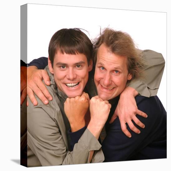 JEFF DANIELS; JIM CARREY. "DUMB AND DUMBER" [1994], directed by BOBBY & PETER FARRELLY, BOBBY FA...-null-Stretched Canvas