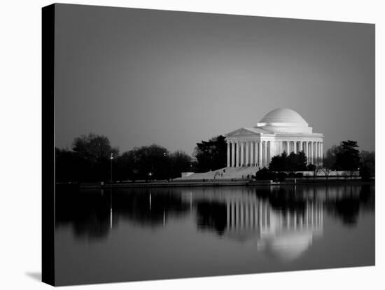 Jefferson Memorial, Washington, D.C. Number 2 - Black and White Variant-Carol Highsmith-Stretched Canvas