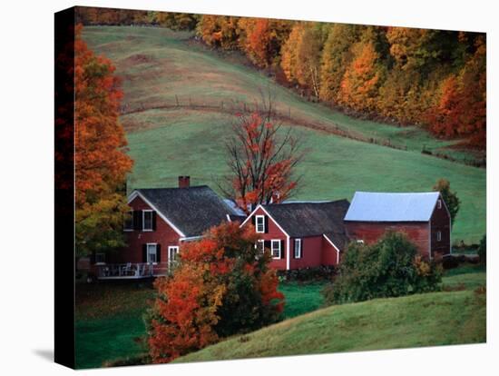 Jenne Farm in the Fall, near Woodstock, Vermont, USA-Charles Sleicher-Premier Image Canvas