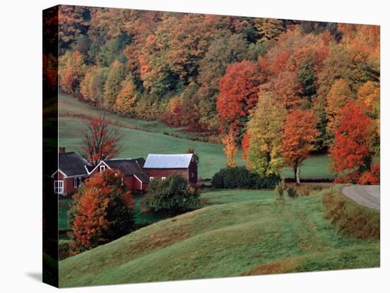 Jenne Farm in the Fall, near Woodstock, Vermont, USA-Charles Sleicher-Premier Image Canvas