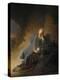 Jeremiah Lamenting the Destruction of Jerusalem-Rembrandt van Rijn-Premier Image Canvas