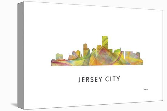 Jersey City New Jersey Skyline-Marlene Watson-Premier Image Canvas