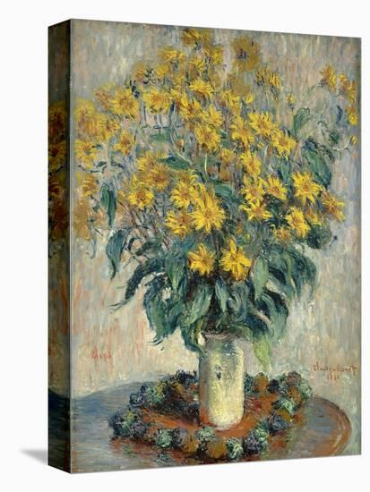 Jerusalem Artichoke Flowers, 1880-Claude Monet-Premier Image Canvas