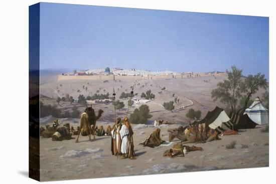 Jerusalem from the Environs-Charles Theodore Frere-Stretched Canvas