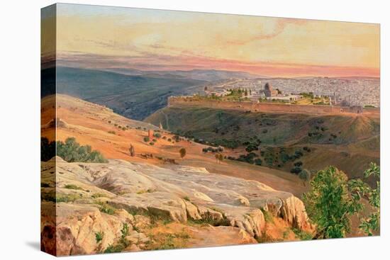 Jerusalem from the Mount of Olives, 1859-Edward Lear-Premier Image Canvas