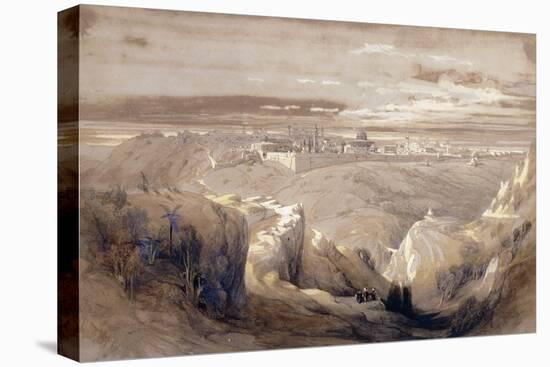 Jerusalem from the Road Leading to Bethany-David Roberts-Premier Image Canvas