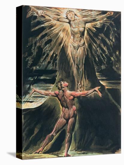 Jerusalem the Emanation of the Giant Albion, Plate 76 Albion Before Christ Crucified-William Blake-Premier Image Canvas