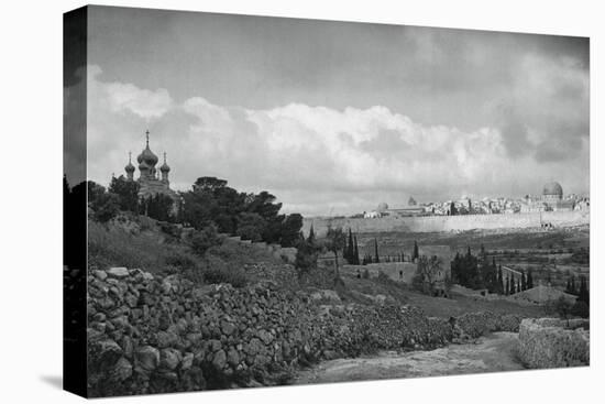 Jeruslem and the Garden of Gethsemane, 1937-Martin Hurlimann-Premier Image Canvas