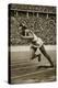 Jesse Owens at the Start of the 200m Race at the 1936 Berlin Olympics-null-Premier Image Canvas
