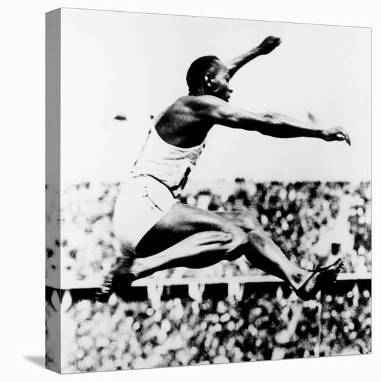 Jesse Owens, Winner of 4 Gold Medals at 1936 Olympics in Berlin-null-Stretched Canvas