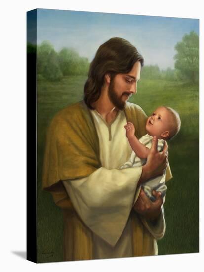 Jesus and Baby-David Lindsley-Premier Image Canvas