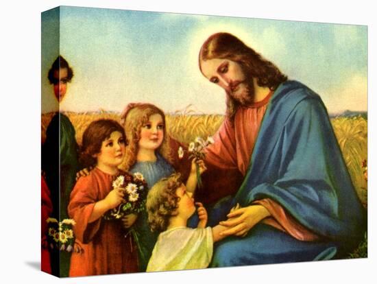 Jesus and Children-null-Premier Image Canvas