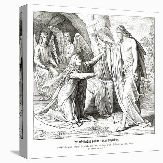 Jesus appears to Mary Magdalene, Gospel of John-Julius Schnorr von Carolsfeld-Premier Image Canvas
