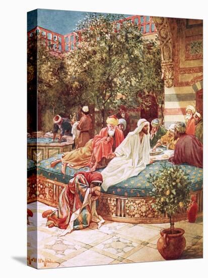 Jesus at the House of Simon the Pharisee-William Brassey Hole-Premier Image Canvas