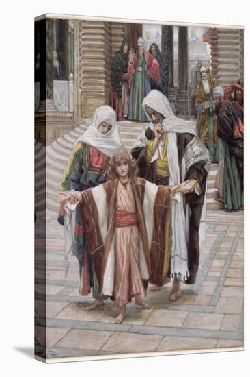 Jesus Found in the Temple, Illustration for 'The Life of Christ', C.1886-94-James Tissot-Premier Image Canvas