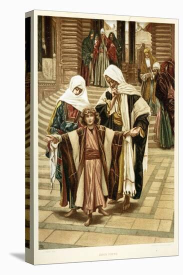 Jesus Found, Saint Luke - Chapter 2 - Bible-James Jacques Joseph Tissot-Premier Image Canvas